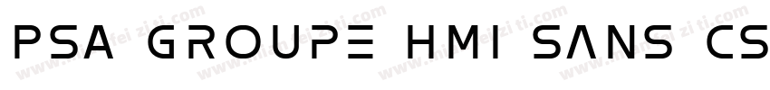 PSA Groupe HMI Sans CS Regular字体转换